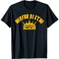 thumbnail image 1 of Bold Black T-Shirt with Vintage Golden Crown Burger Graphic BURFAR DL FTW, 1 of 5