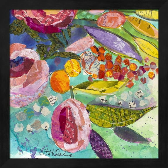 Bold Blooms III by Elizabeth St. Hilaire, Framed Wall Art, 13.25W x 13.25H