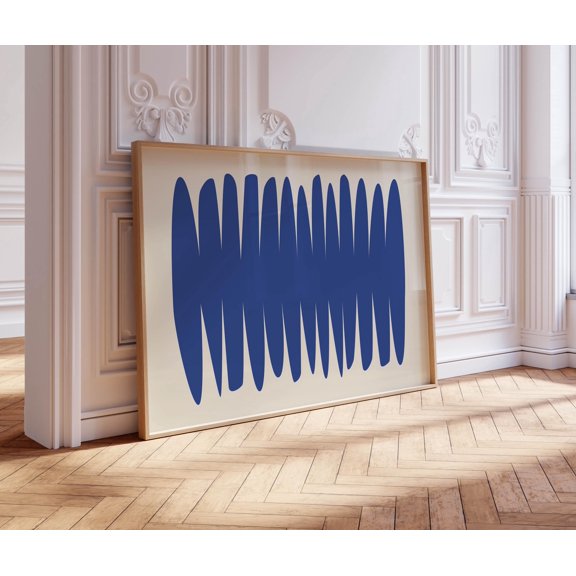 Bold Blue Poster , Poster Print Only
