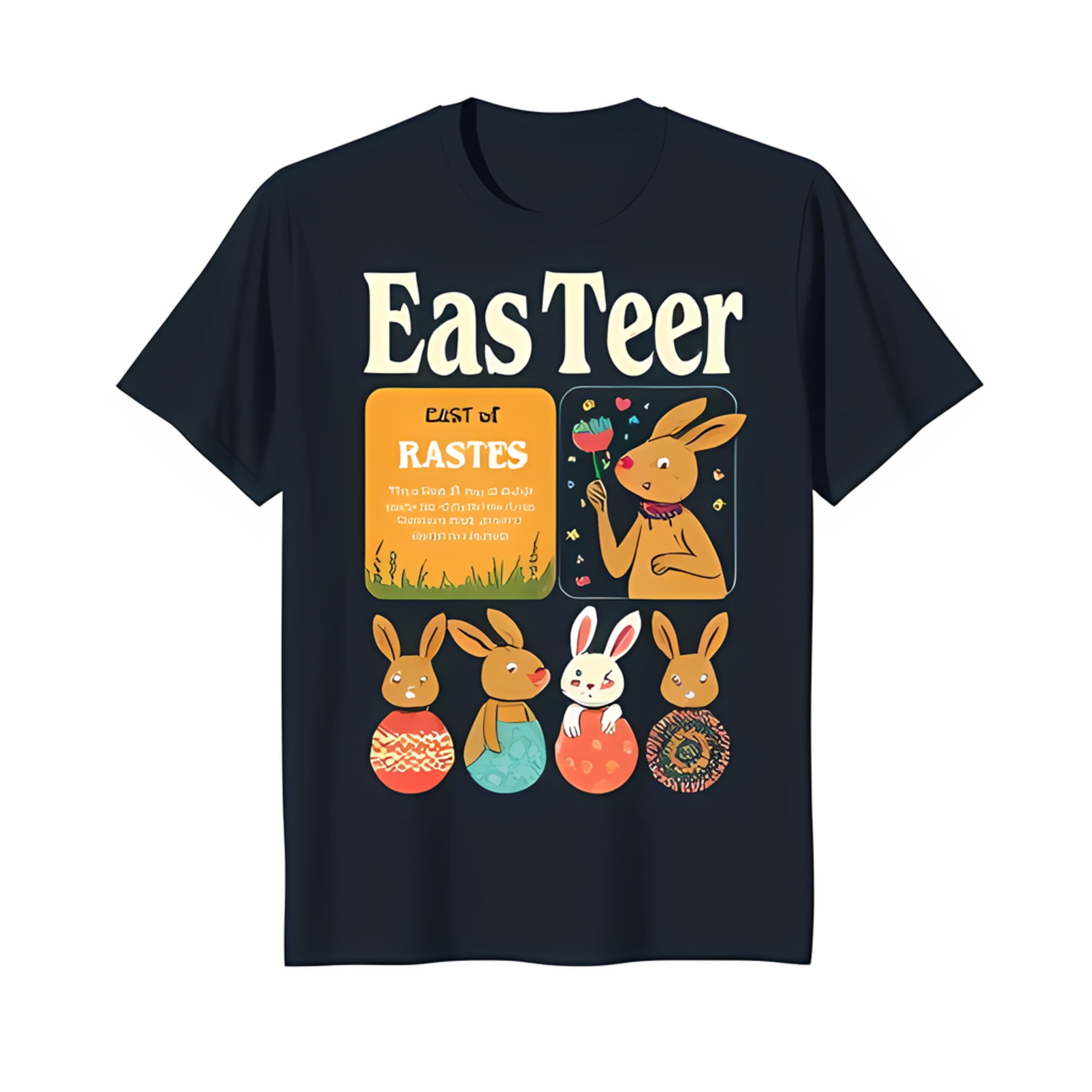 Bold Blue T-Shirt with 'Eas Teer' Graphic & Design Unique Style ...