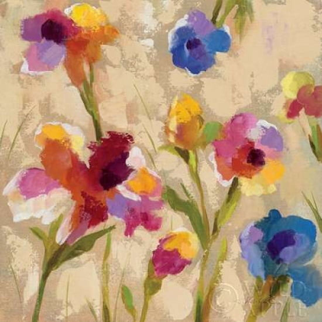 Bold Bright Flowers II Canvas Art - Silvia Vassileva (24 x 24)