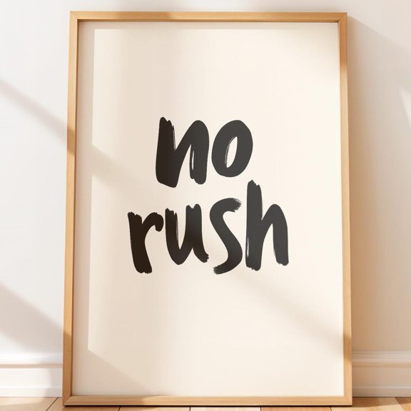 Bold Brush Script Typography Print, Minimalist Wall Art