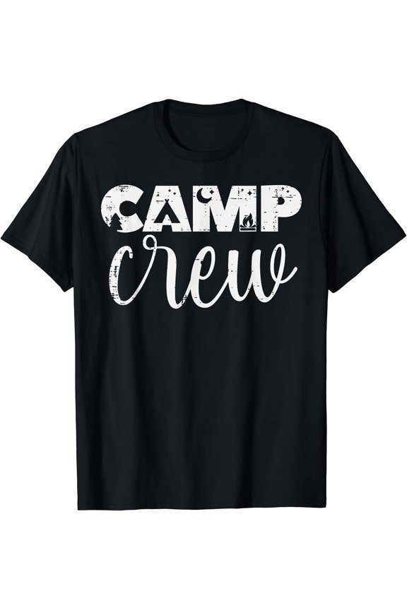 Bold Camp Crew T-Shirt for Camping Adventures with Friends and Family