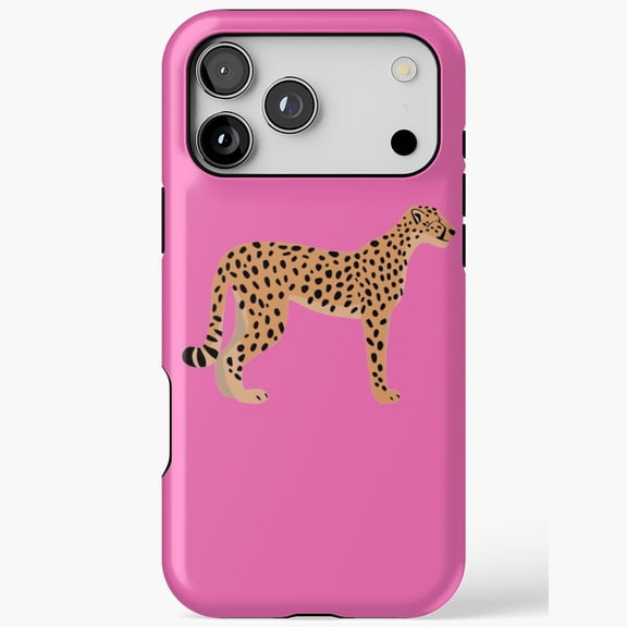 Bold Cheetah Print Pink Animal Skin for iPhone Case 11 through 17 Pro Max