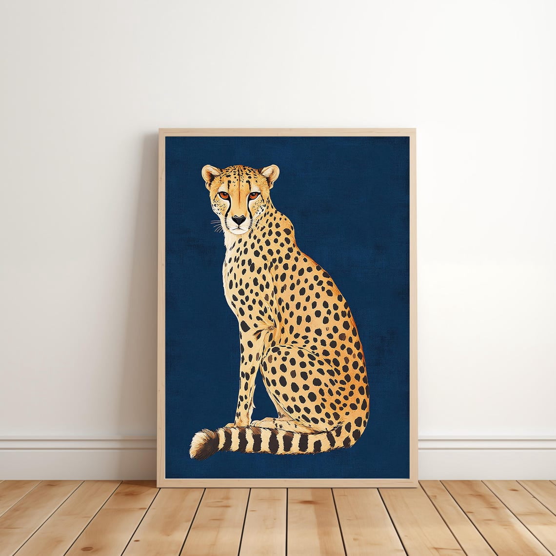 Maxima Bold Bold Cheetah Wall Art Print, Maximalist Preppy Glam Bedroom Decor ...