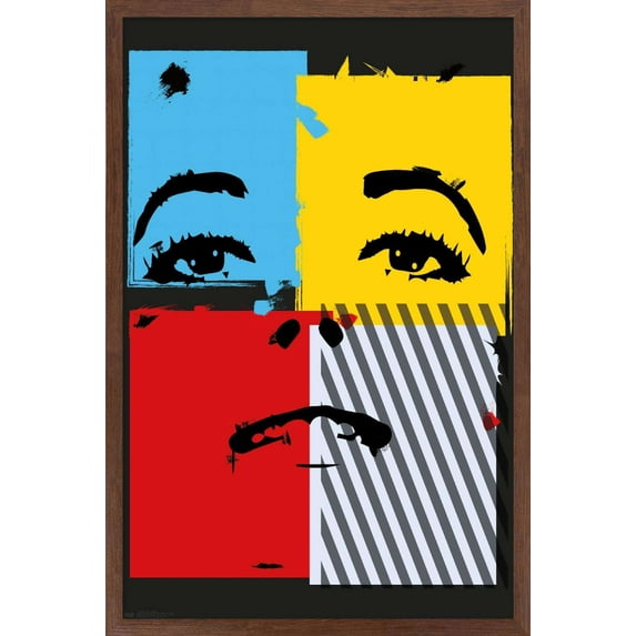 Bold Color - Woman Wall Poster, 14.725" x 22.375", Framed