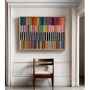 Bold Colorful Chevron Poster , Poster Print Only