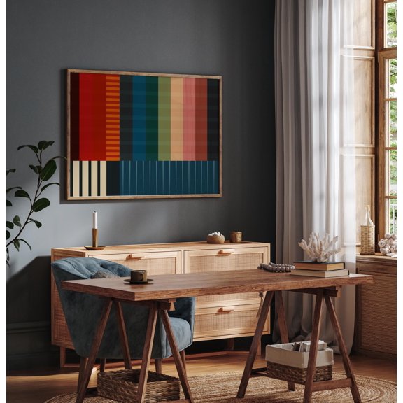 Bold Colorful Graphic Design Poster , Poster Print Only