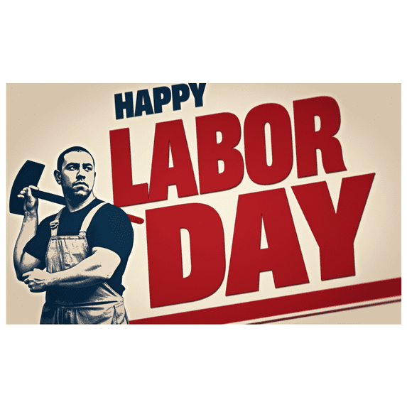 Bold Design Labor Day Custom Holiday Celebration Event Banner for Outdoor Decoration Indoor Party Office Display