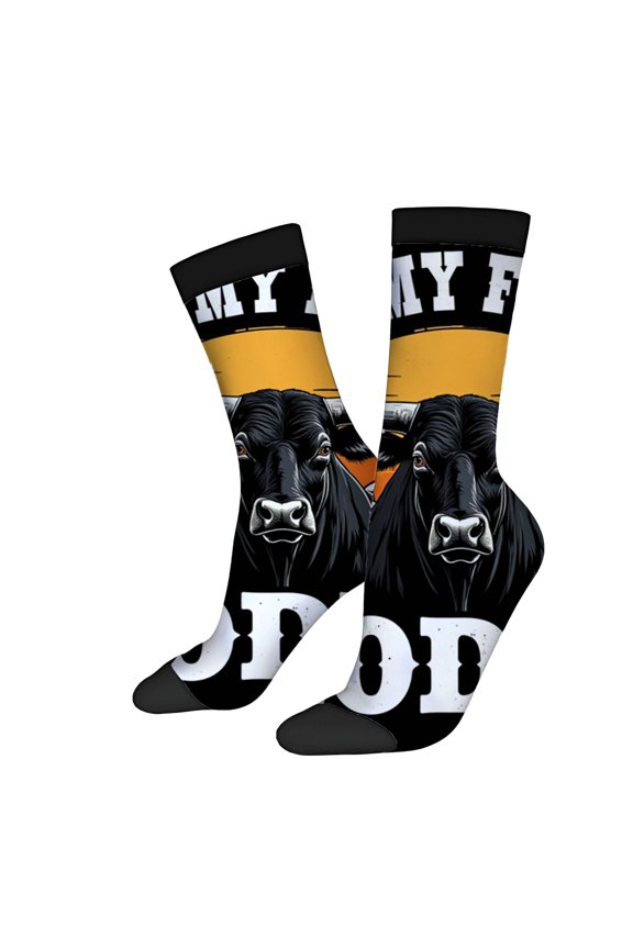 Bold Design Socks - 2 Pairs of Unisex Trendy Socks with Warm Gradient Colors Perfect for All Seasons