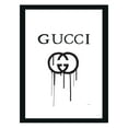 thumbnail image 1 of Bold Drip Fashion Designer Logo - Framed Print, 1 of 1