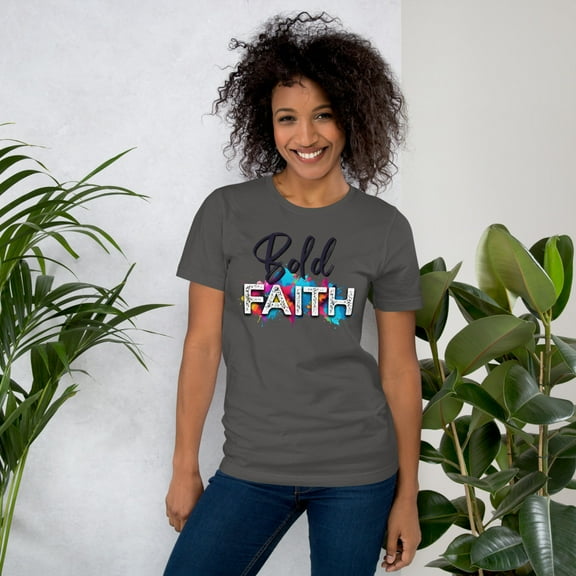 Bold Faith Unisex t-shirt (Asphalt, M)