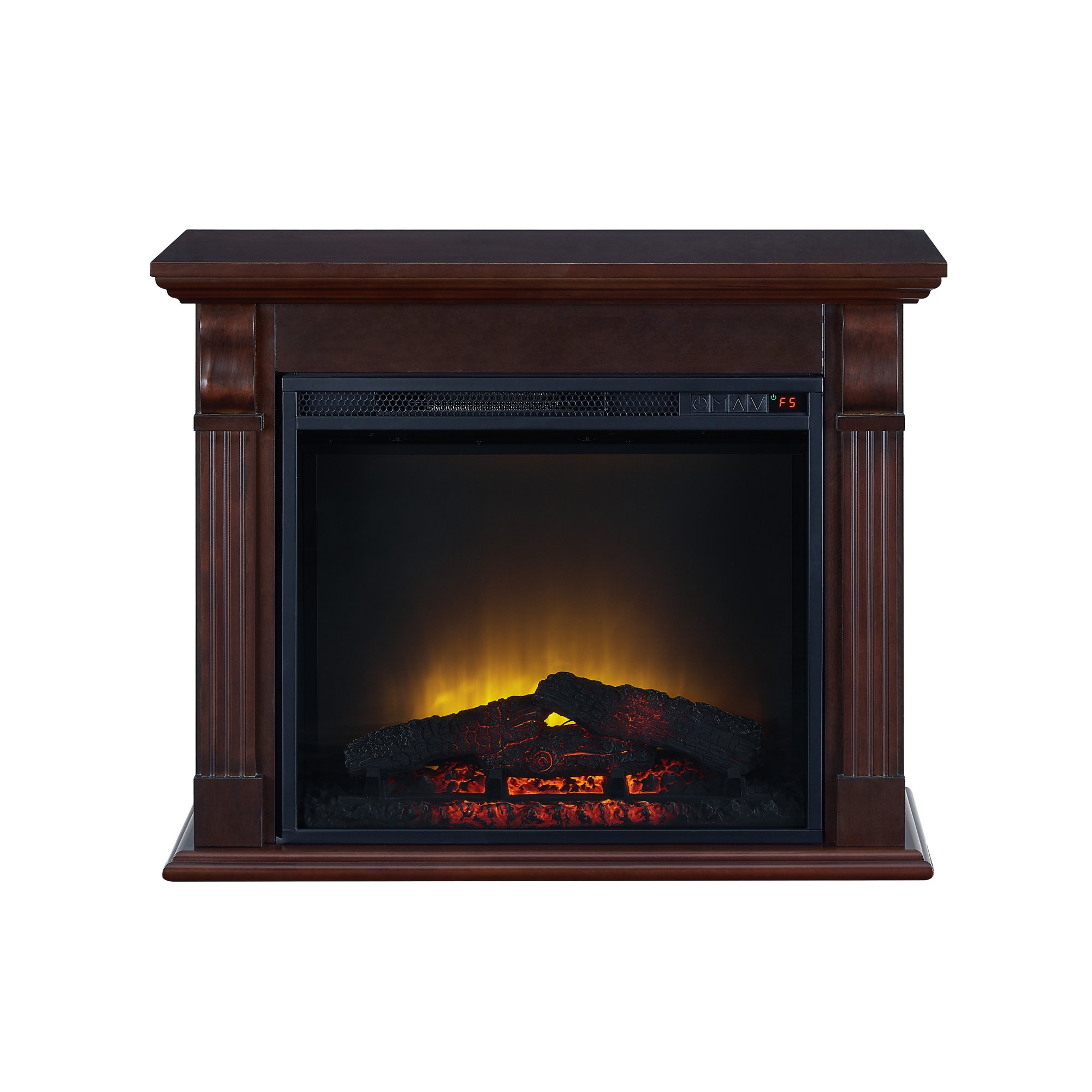 Bold Flame 33.46 inch Electric Fireplace in Chestnut - Walmart.com