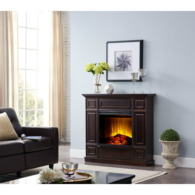 Bold Flame 43.31 inch Electric Fireplace in Dark Chocolate