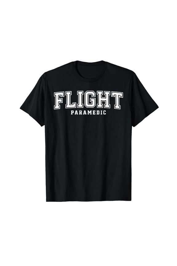 Bold Flight Paramedic Design T-Shirt for Medical Rescue Professionals