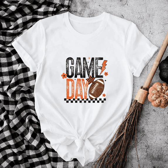 Bold Game Day Football Retro Sports Energy Graphic Design Unisex T-Shirt up to size 5XL
