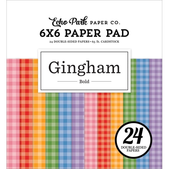 Bold Gingham 6x6 Paper Pad