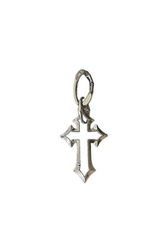 Bold Gothic Keychain Punk Inspired Zn Alloy Decoration Crucifix Key Accessory Pendant For Keys And Bags