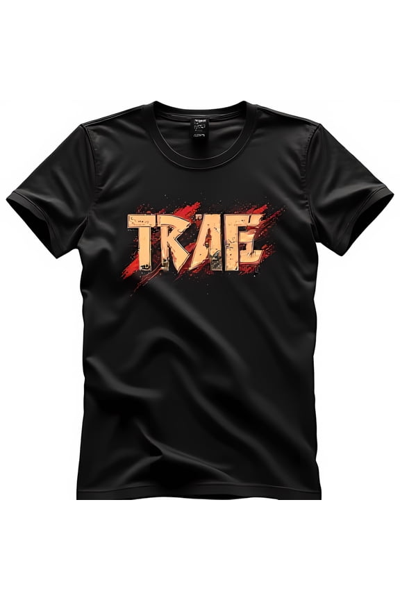 Bold Graphic Black T-Shirt Edgy Essential for Any Outfit