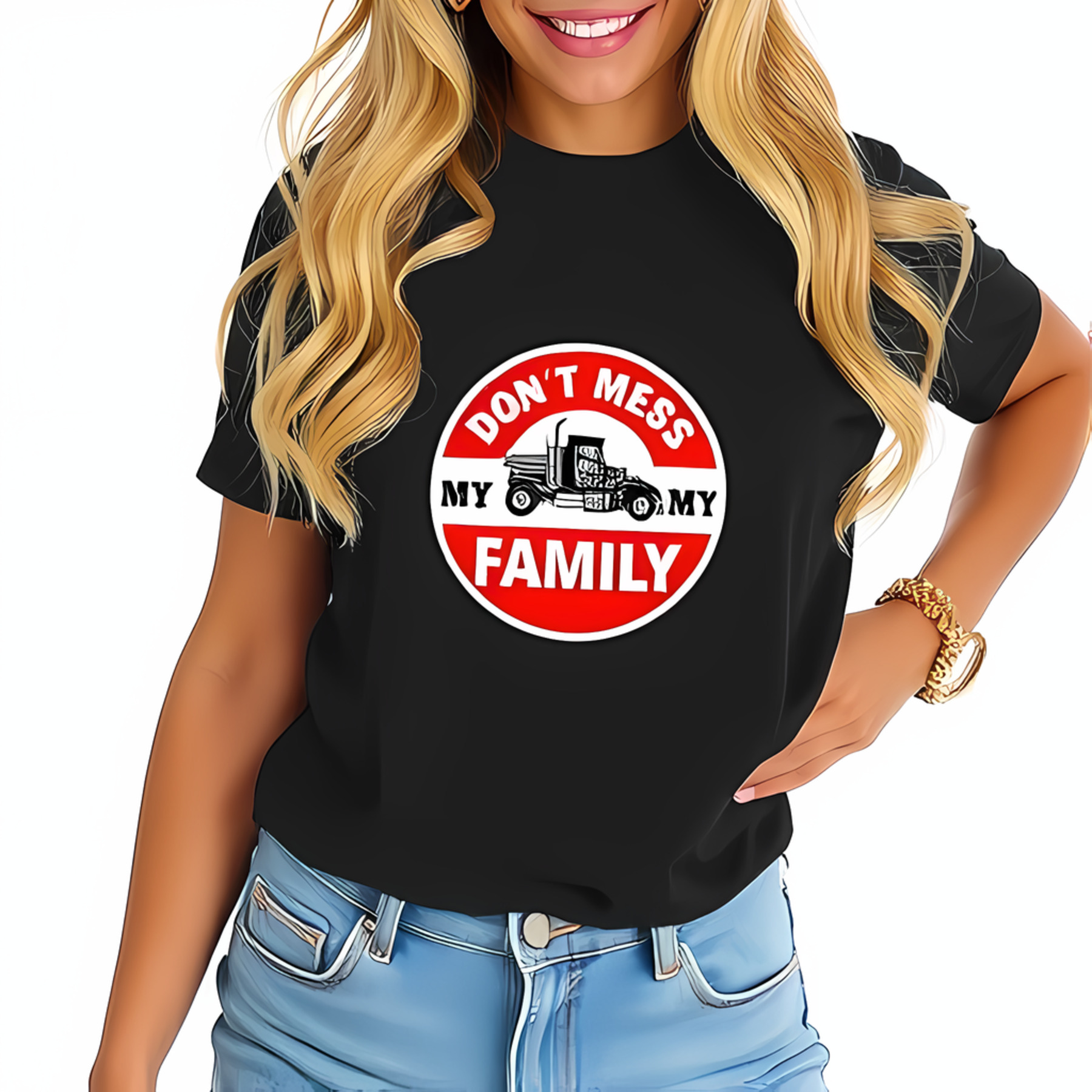 Bold Graphic Cotton Short Sleeve T-Shirt - 