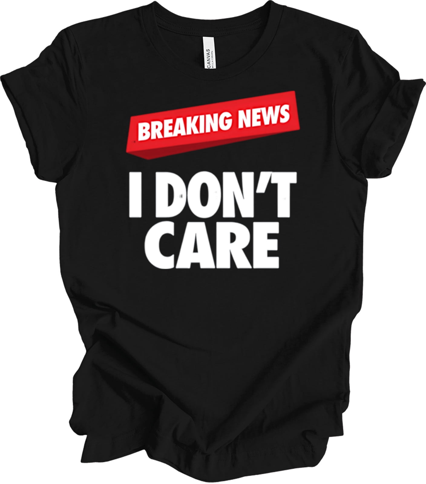 Bold Graphic Design Statement - Breaking News Humor - Modern Contrast T ...