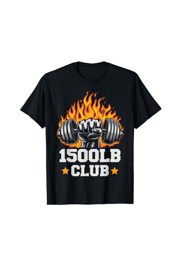 Bold Graphic Weightlifting T-Shirt for 1500 Pound Club Bodybuilders