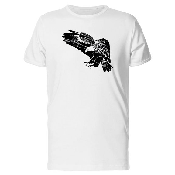 Bold Grunge Eagle T-Shirt Men -Image by Shutterstock, Male XX-Large