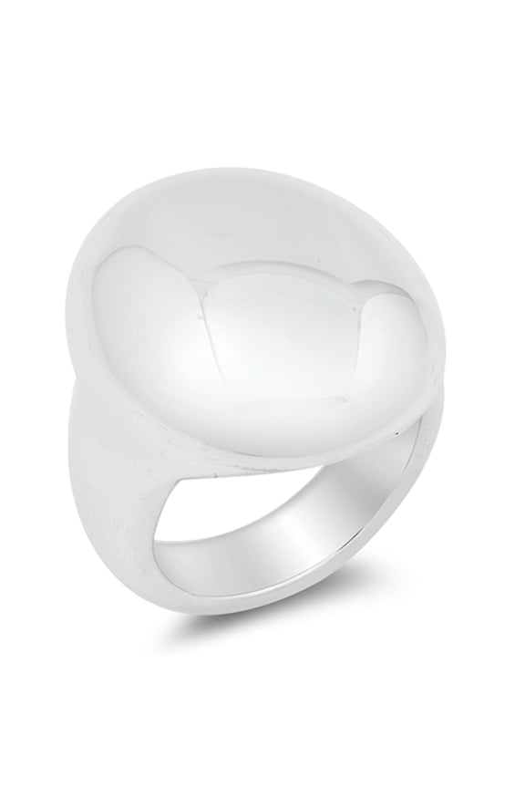 Bold High Polish Statement Bubble Ring .925 Sterling Silver Band Jewelry Female Male Unisex Size 12