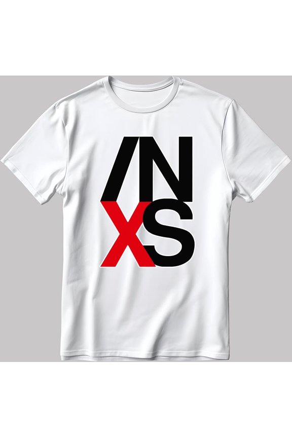 Bold INXS Big Logo Short Sleeve T-Shirt for Stylish Casual Wear