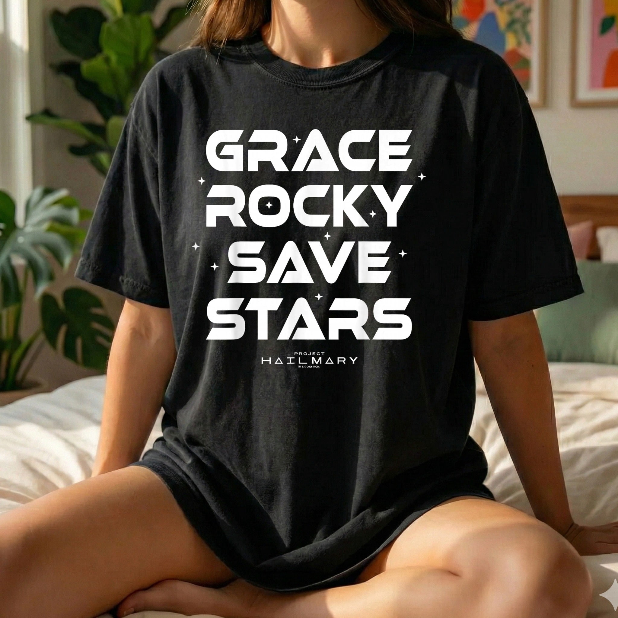 Bold Inspirational Project Hail Mary Grace Rocky Save Stars Poster ...