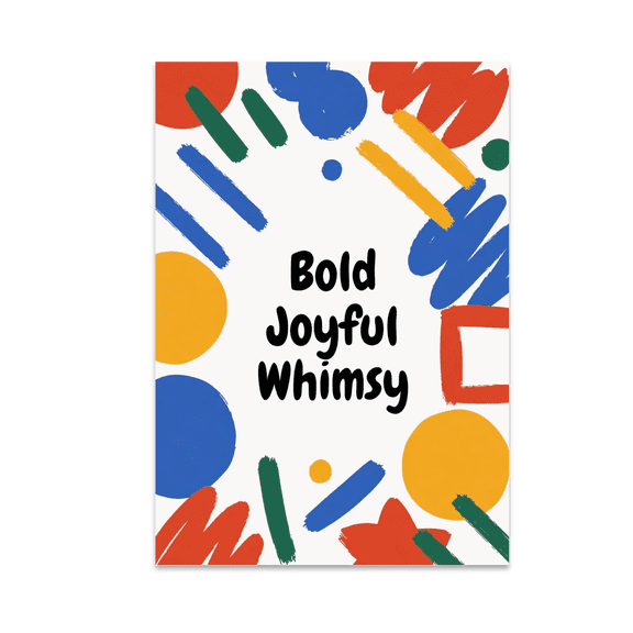 Bold Joyful Whimsy Art - Home Decor Enthusiast - 13x19 Poster Print