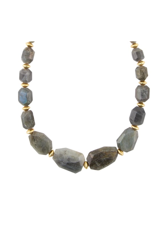 Bold Labradorite Statement Necklace