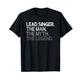 thumbnail image 1 of Bold Lead Singer The Man Myth Legend Design T-Shirt for Music Lovers, 1 of 5