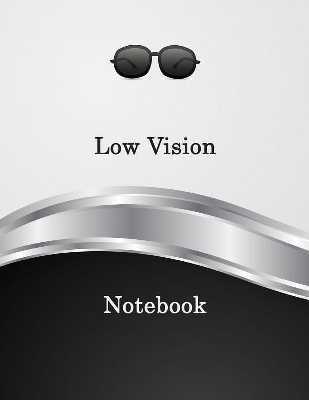 Bold Lined Paper Low Vision Notebook Bold Line White Paper For Low