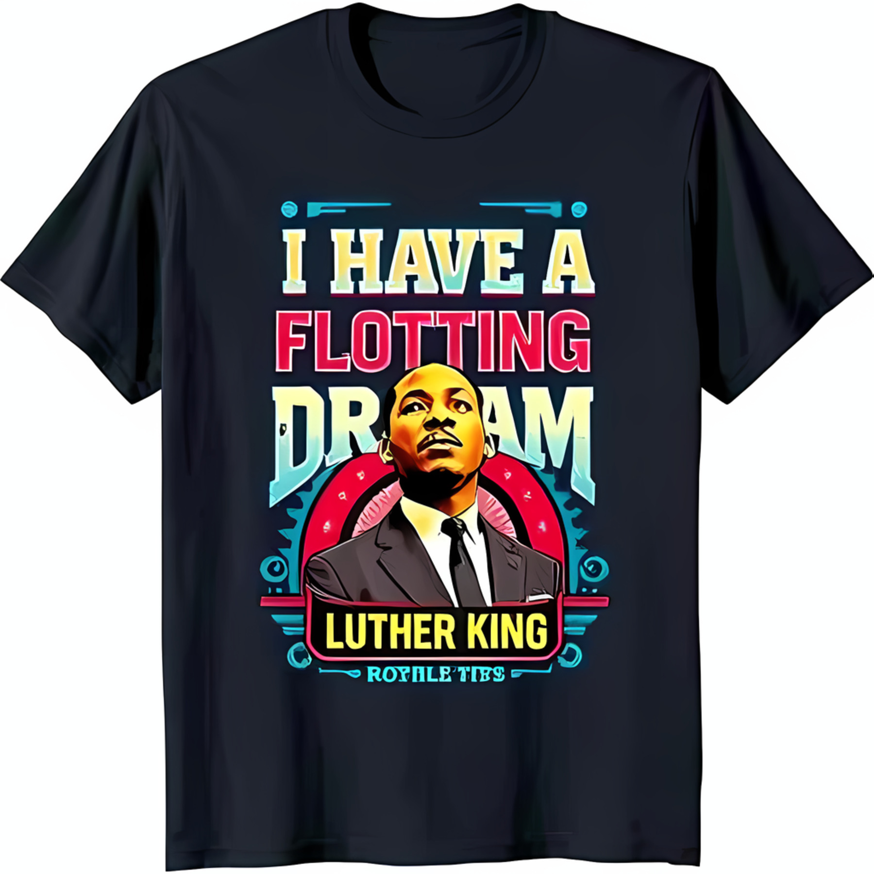 Bold Luther King Jr Graphic Tee 'I Have a Dream' Design