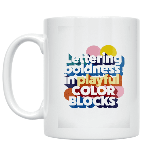 Bold Monogram Design - Initials Enthusiast - 11 oz Ceramic Coffee Mug