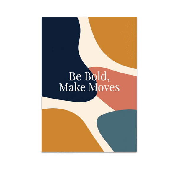 Bold Moves Color Block Art - Modern Decor - 13x19 Poster Print