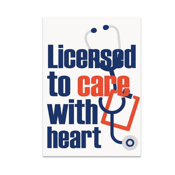 Bold Nursing Identity Decor - Nurse Enthusiast - 13x19 Poster Print