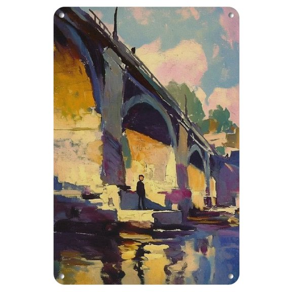 Bold Oil Painting Style Metal Wall Art - 8x12 Inch | Perfect for Home, Kitchen, Garden, Bedroom, Bar, Bathroom, Coffee Shop Decor, Perfect for Room Decor