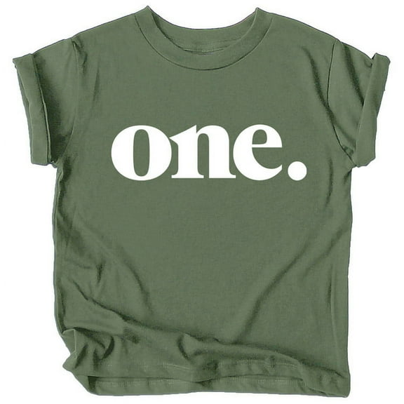 Bold One 1st Birthday Shirt for Baby Girls First Birthday Outfit Military Green Shirt