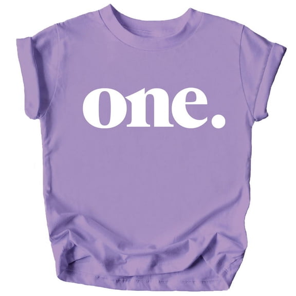 Bold One 1st Birthday Shirt for Baby Girls First Birthday Outfit Purple Shirt