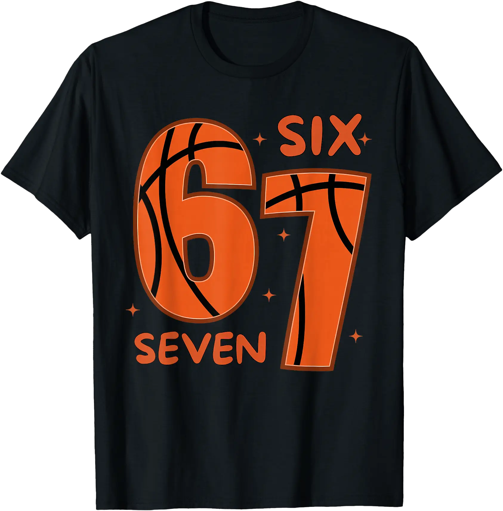 Bold Orange Basketball Graphic T-Shirt for Sporty Style and Meme ...