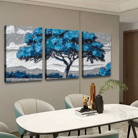 Bold Painting Style of a Solitary _3 Wall Art Wall Decor for Bathroom 16x24in 3pc with Frame Inside 16x24x3pcs