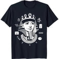 thumbnail image 1 of Bold Pharaoh Graphic Black T-Shirt with Eye of Horus & Design 'Bad 3 I II 5', 1 of 5