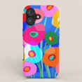Bold Pink, Blue, Orange and Green Abstract Floral Tough Case for Apple ...