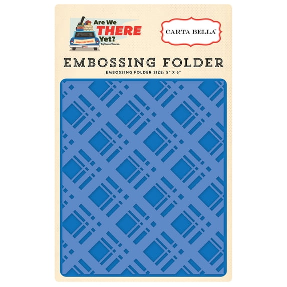 Bold Plaid - Carta Bella Embossing Folder 5"X5.875"