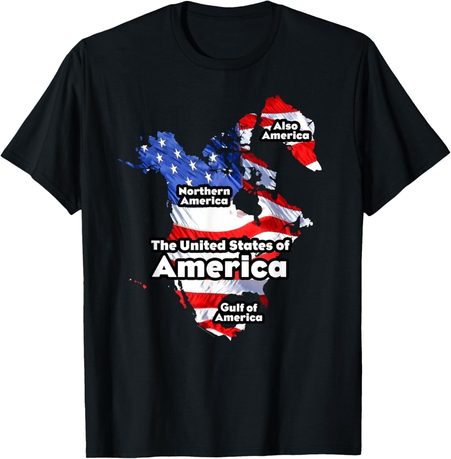 Bold Political Geography Humor Shirt, Parody Global Map Graphic Tee ...