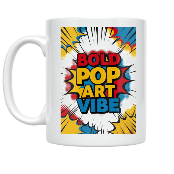 Bold Pop Art Style - Art Enthusiast - 11 oz Ceramic Coffee Mug