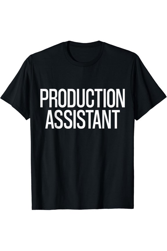 Bold Production Assistant Text | Film Crew T-Shirt