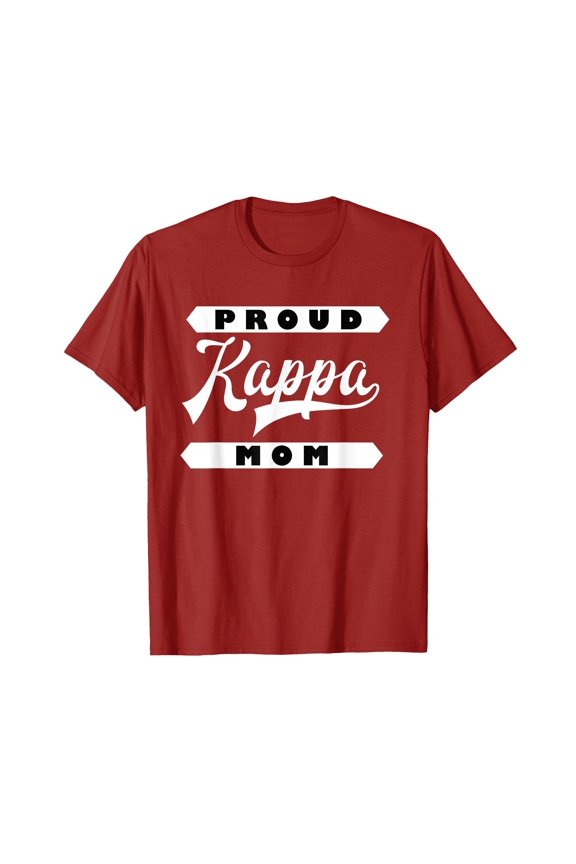 Bold Proud Kappa Mom T-Shirt - Celebrate Your Sorority Pride in Style